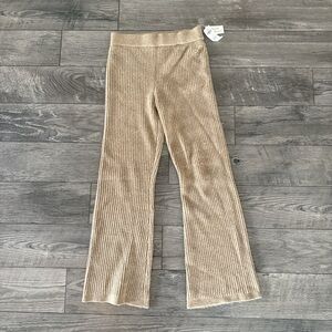 NWT Abercrombie X Kathleen Post Tan Ribbed Pants
